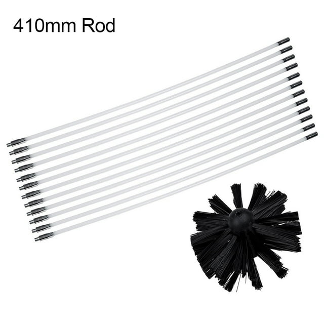 Biplut 6/8/12Pcs Dryer Duct Vent Long Handle Flexible Rod Chimney Brush