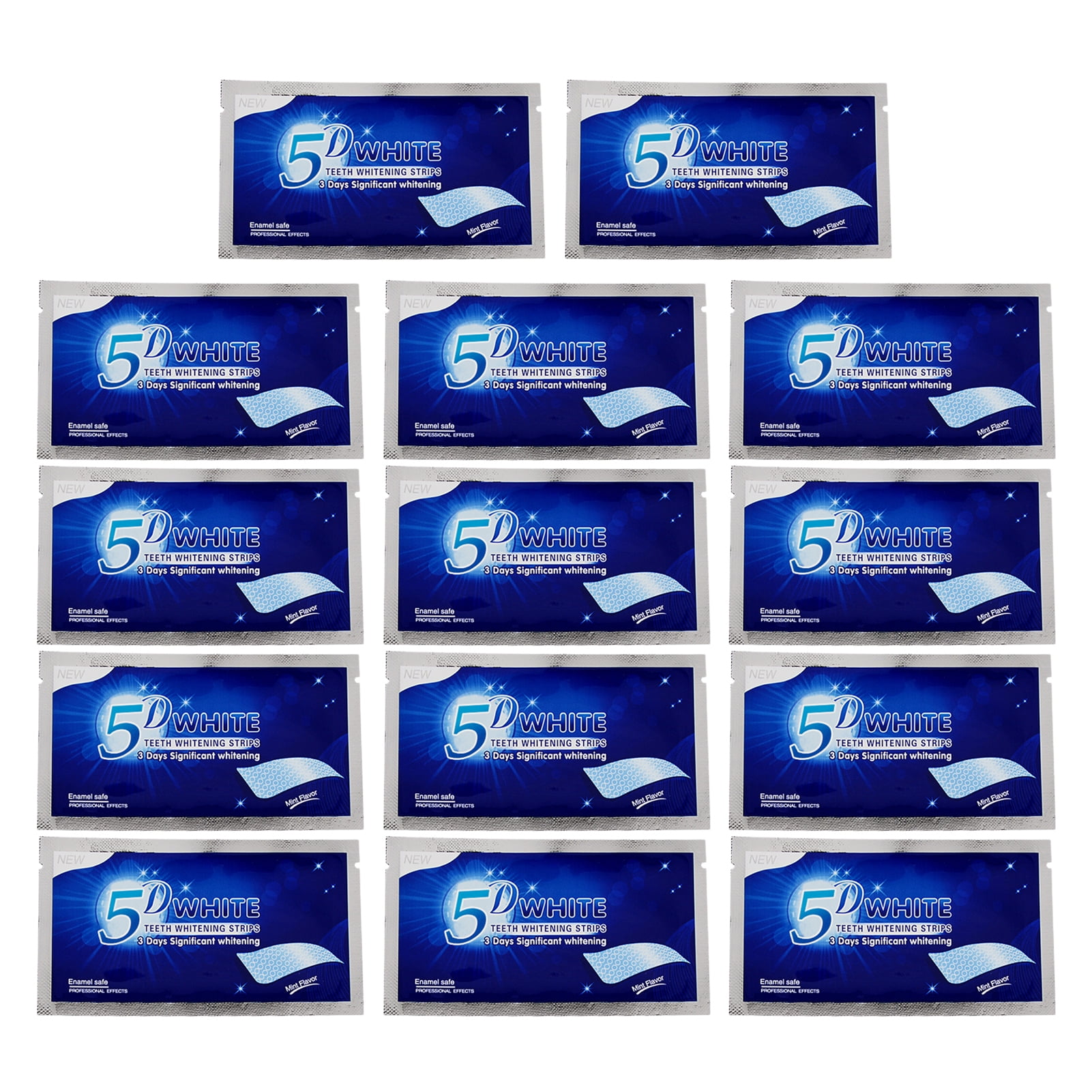 Biplut 7/14 Pairs Teeth Whitening Strips Safe Effective Gentle on Gums