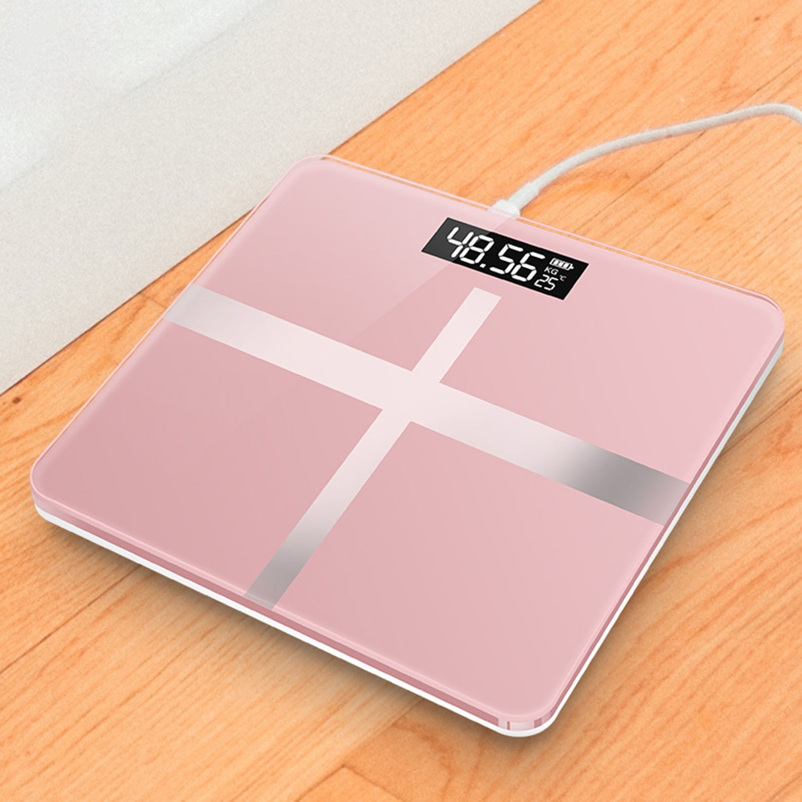Biplut Bathroom Scale Smart Digital LCD Display Easy to Read Body Weight Measurements Scale for ...