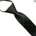 thumbnail image 1 of Biplut Business Tie Striped Zipper Men Plaid All Match Neck Tie for Wedding, 1 of 13