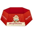 thumbnail image 1 of Biplut Christmas Tree Collar Cute Santa Claus Snowman Letter Printed Box Decorative Props Plush Desktop Tree Foot Box Christmas Decoration Party Supplies (Type A), 1 of 13