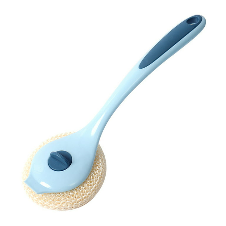 Biplut Cleaning Brush Rust-proof Heat Resistant Plastic Dish Scrubber Sink  Brush with Nylon Bristles for Home (Blue) 