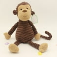 thumbnail image 1 of Biplut Cute Cartoon Soft Stripe Animal Plush Doll Toy Sofa Chair Home Decor Kids Gift, 1 of 12