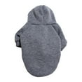 thumbnail image 1 of Biplut Fashion Solid Color Warm Puppy Dog Hoodies Sweater Coat Sweatshirt Pet Clothes (Grey,XL), 1 of 13