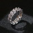 thumbnail image 1 of Biplut Fashion Twisted Ring Creative Jewelry Ring Cubic Zirconia Alloy Finger Ring for Gift, 1 of 13