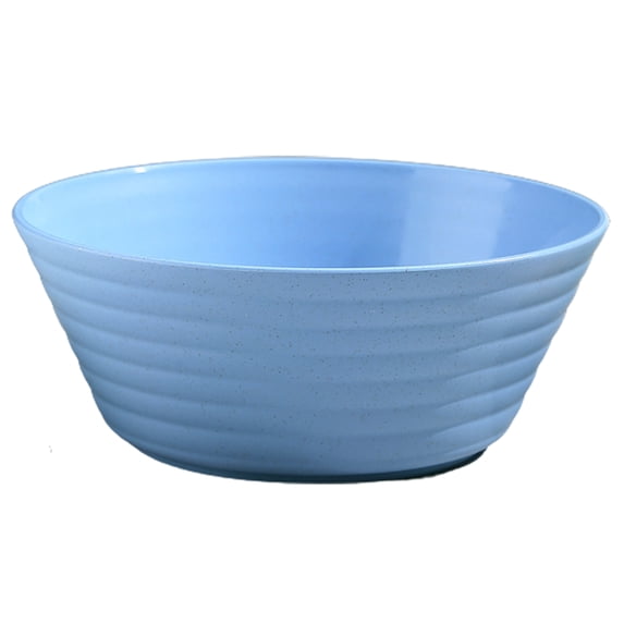 Biplut Japanese Instant Noodle Bowl Microwave Dishwasher Safe Large Capacity Stackable Unbreakable Cereal Soup Rice Bowl for Canteen(Blue)