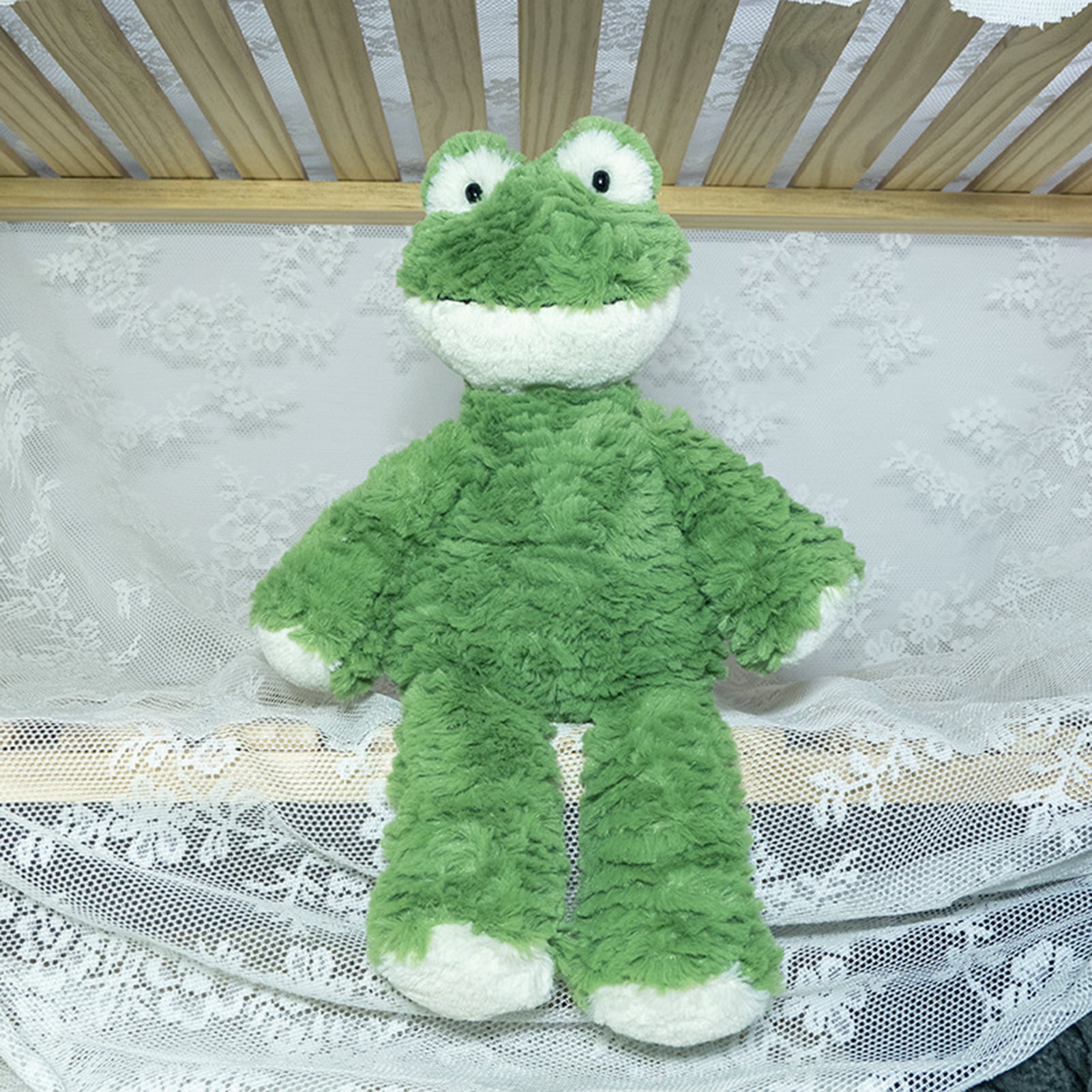 Biplut Lovely Stuffed Toy Add Atmospheres PP Cotton Frog Shape Animal Plush  Doll for Bedroom 