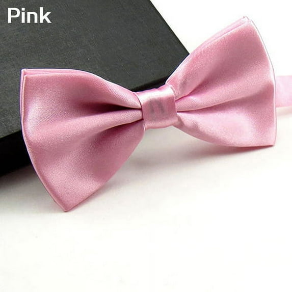 Biplut Men Classic Solid Color Bowtie Necktie Tuxedo Wedding Party Adjustable