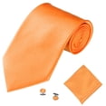 thumbnail image 1 of Biplut Men's Fashion Solid Color Suits Ties Necktie Cufflinks Hanky Set Tuxedo Suit, 1 of 13