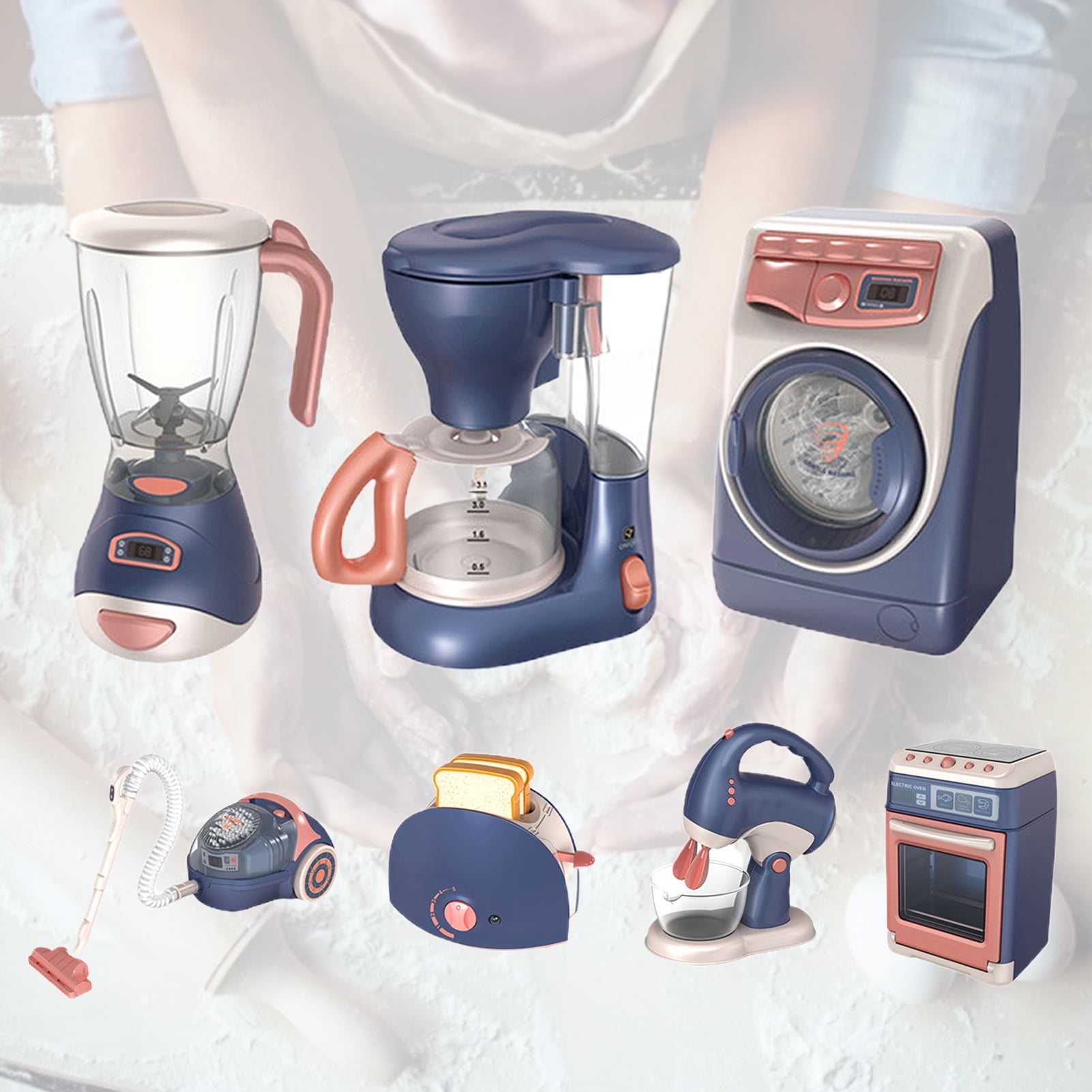 Biplut Mini Home Appliances Simulation Pretend Play Plastic Role