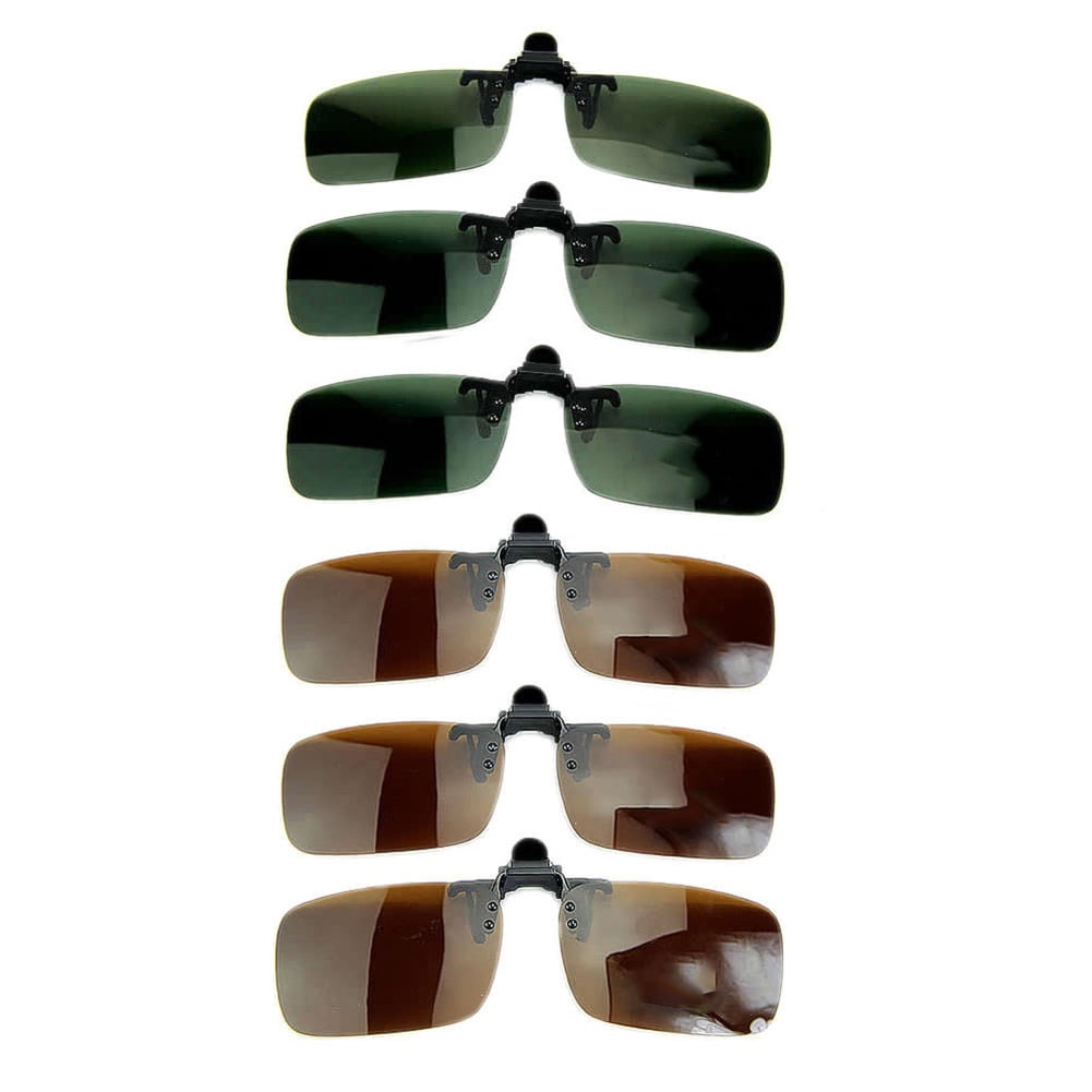 Biplut Polarized Lens Anti Glare UV Block Clipon Flipup Sunglasses