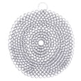 thumbnail image 1 of Biplut Round Stainless Steel Cast Iron Skillet Cleaner with Hanging Ring Practical Efficient Chainmail Cleaning Scrubber Kitchen Accessories (A,7inch), 1 of 13
