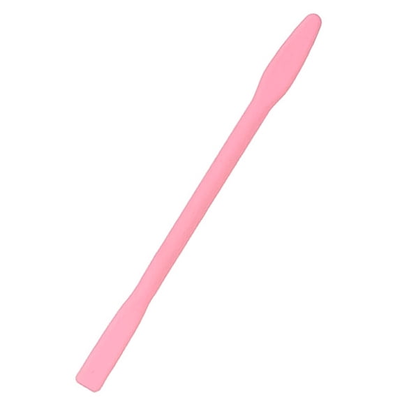 Biplut Stirring Rod Facial Cover Reusable 2 Sizes Flat Silicone Facial Mud Stirring Rod for DIY Crafts Tools (Pink Type 2)