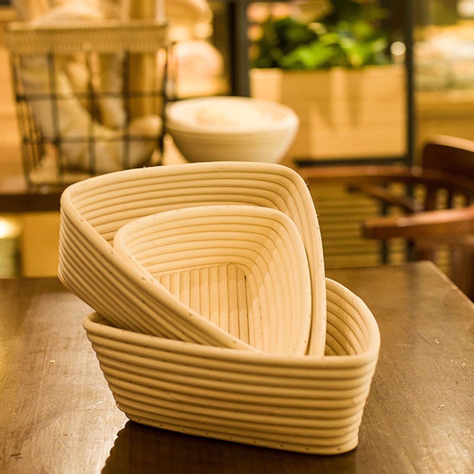 Biplut Storage Basket Multi Purpose Strong Structure Rattan Bread ...