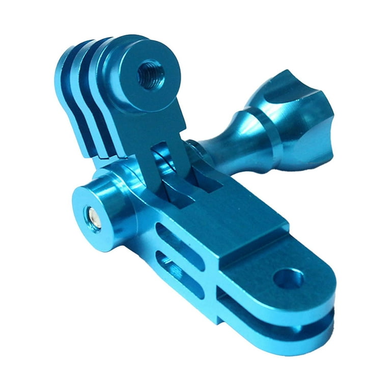 Biplut Three way 360 Degree Adjustable Aluminium alloy Pivot Arm Mount  Adapter for Sport Camera (Blue) 