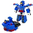thumbnail image 1 of Biplut Transform Car Robot Vehicles Toy Robot Transformer Toy Various Style Aircraft Tractor Tank Train Cartoon Model Toy Collectible -15cm Robot Transforming for Children Birthday Gift (Dark Blue), 1 of 13
