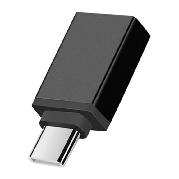 Biplut Universal Type-C to USB Adapter OTG Converter Head for Cell Phone Keyboard Mouse (Black)