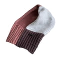 thumbnail image 1 of Biplut Women Hat Scarf Thicken Contrast Color Soft Knitted Elastic Keep Warm Decorative Casual Winter Beanie Scarf Daily Hat (Pink), 1 of 13
