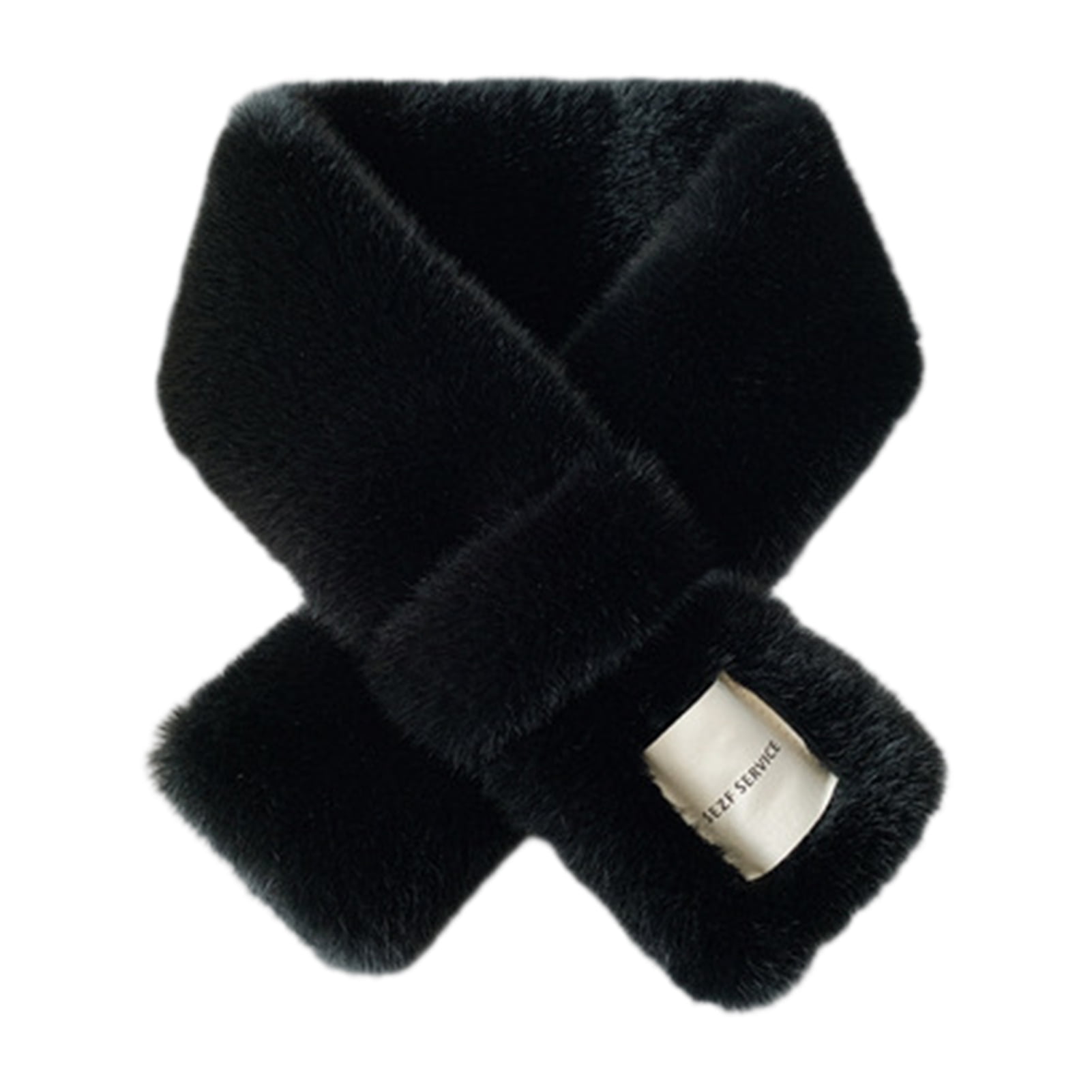 Korean Y2K Long Thin Fluffy Scarf For Women's Plush Warm Knitted Shawl Girl Designer Fashion Faux Mink Fur Skinny Scarves