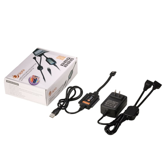 Bipra USB 2.0 to SATA/IDE Adapter Kit with Power Adapter for 2.5/3.5/5.25 Inch SATA or IDE Drive