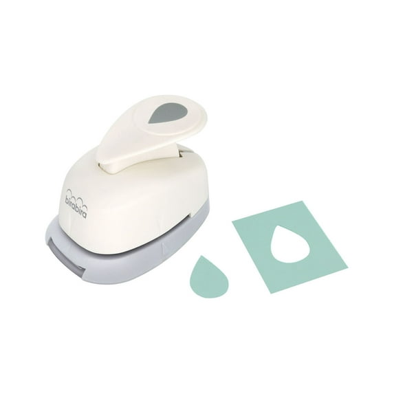 Bira 5/8 inch Tear Drop 2 Shape Lever Action Craft Punch for Paper Crafting Scrapbooking