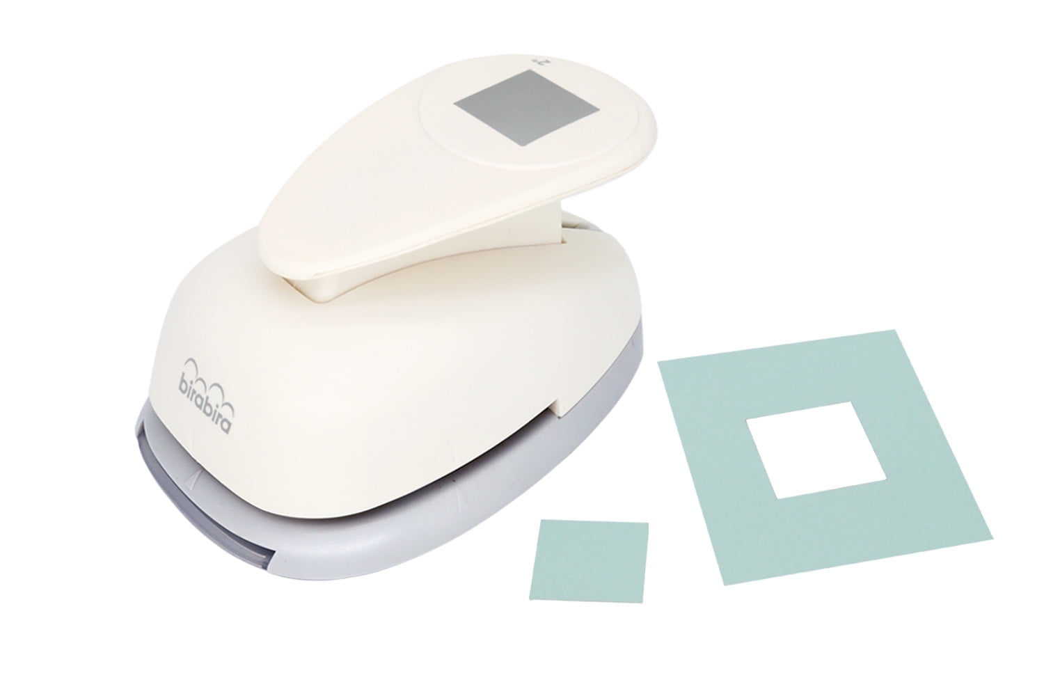 Bira Craft 1 3/8" x 1 3/8" Square Lever Action Craft Punch for Paper Crafting Scrapbooking(2 inch Square measured diagonally)