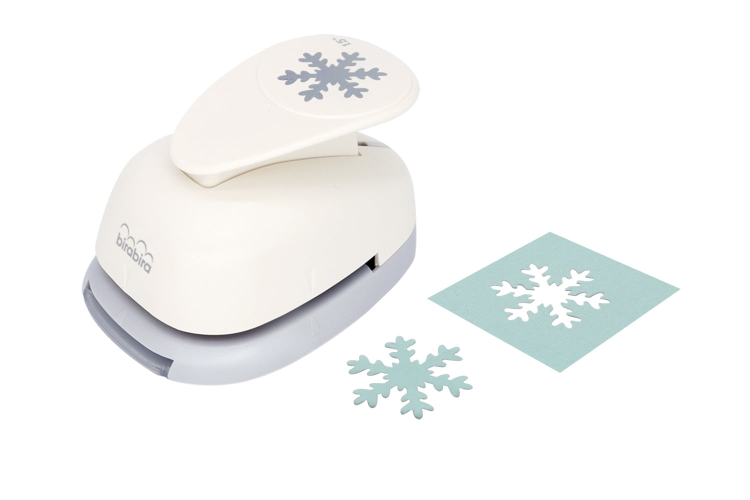 Bira Craft 1.5 inch Snowflake punch, Christmas Punch, Lever Action Craft Punch for Paper Crafting Scrapbooking
