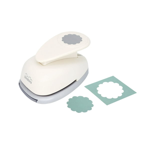 Bira Craft 1.75 inch Scalloped Circle Shape Lever Action Craft Punch for Paper Crafting Scrapbooking