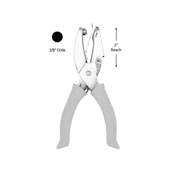 Bira Craft 1/8" Circle 2 inch Reach Hand Punch Craft Punch for Paper Crafting Scrapbooking