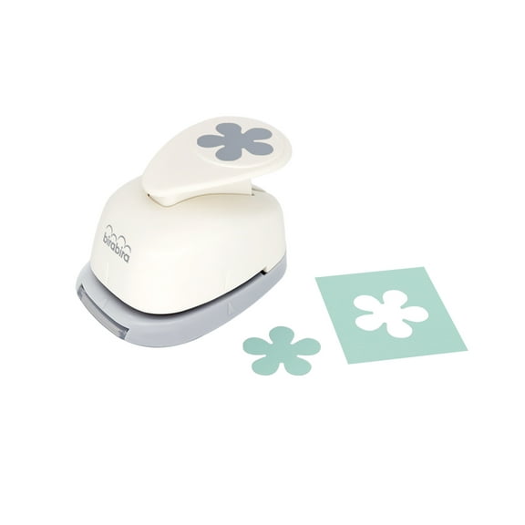 Bira Craft 1 inch Flower 3 Shape Lever Action Craft Punch for Paper Crafting Scrapbooking