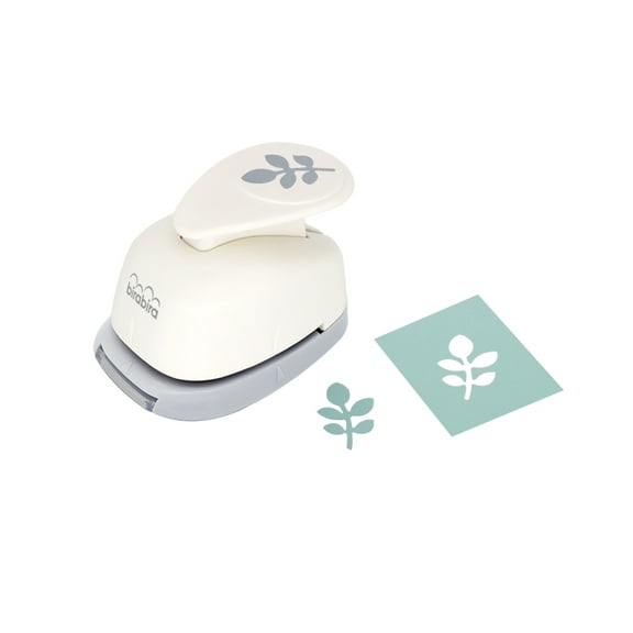 Bira Craft 1 inch Leaf Shape Lever Action Craft Punch for Paper Crafting Scrapbooking