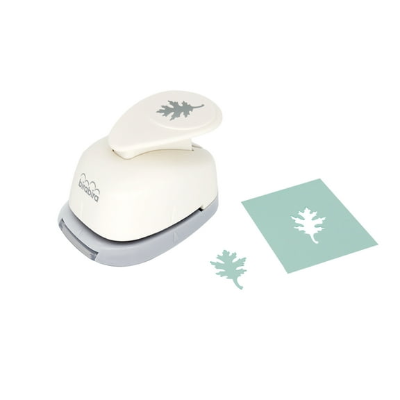 Bira Craft 1 inch Oak Leaf Lever Action Craft Punch, Autumn Punch, Leaf punch for Paper Crafting Scrapbooking