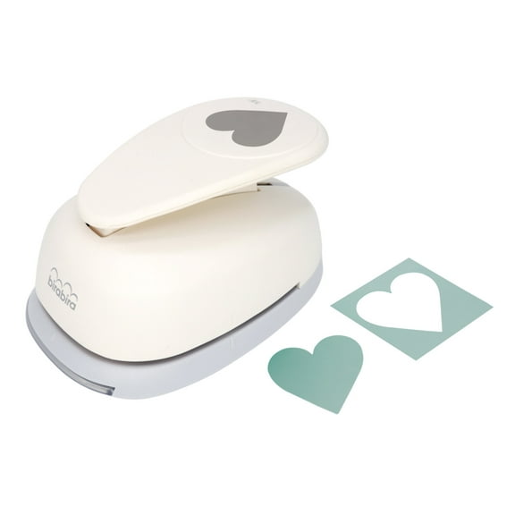 Bira Craft 3 1/8 X 3 1/8 inch Heart 7 Lever Action Extra Large Craft Punch, Valentine's Punch for Paper Crafting Scrapbooking ( 3.5" measured diagonally)