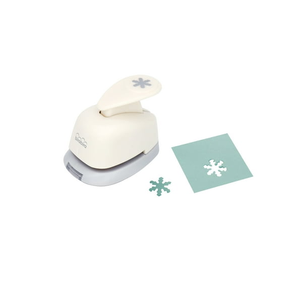 Bira Craft 3/8 inch Snowflake Shape Lever Action Craft Punch, Christmas Punch for Paper Crafting Scrapbooking