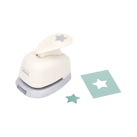 Bira Craft 3/8 inch Star Shape Lever Action Craft Punch, Christmas Punch for Paper Crafting Scrapbooking