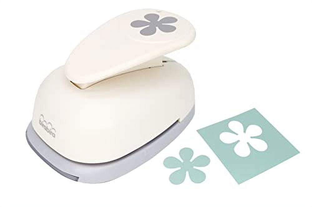 Bira Craft 3 inch Flower 3 Shape Lever Action Craft Punch for Paper Crafting Scrapbooking