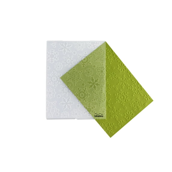 Bira Craft 4.25" X 5.75" Snowflake Embossing Folder, Christmas Embossing Folder