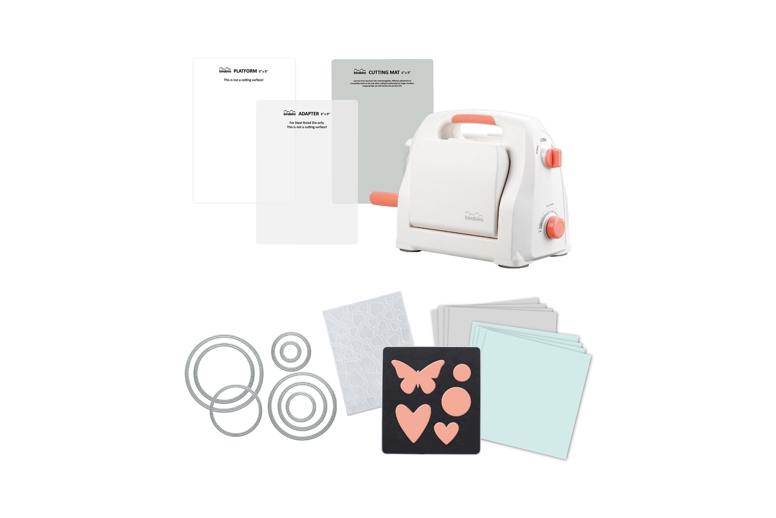 Bira Craft Adjustable Die Cutting & Embossing Machine Starter Kit, 6-1/4" Feeding Slot