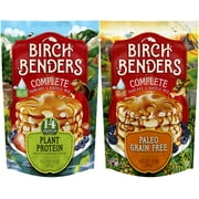 Birch Benders 14 oz, Plant Protein & 12 oz, Paleo Pancake & Waffle Mix