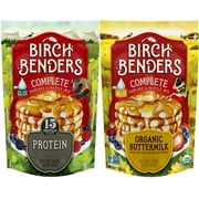 Birch Benders 14 oz, Protein & 16 oz, Organic Buttermilk Pancake & Waffle Mix