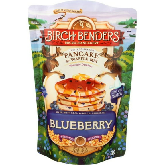 Birch Benders Blueberry Pancake & Waffle Mix 14 oz Pack of 2