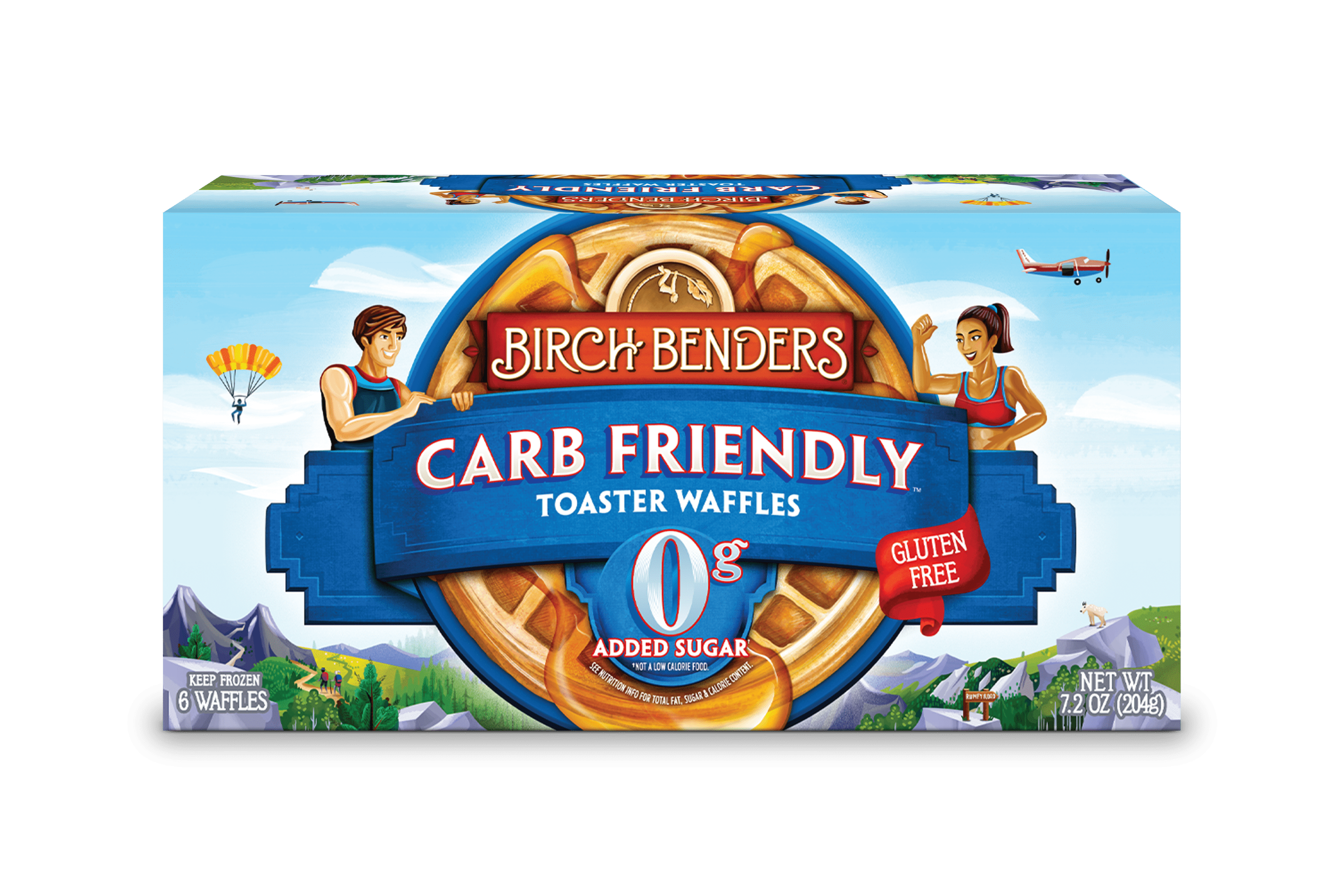 Birch Benders Carb Friendly Toaster Waffles, 7.2 Oz, 6 Count, (Frozen
