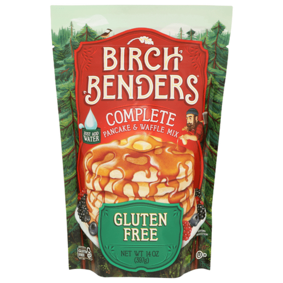 Birch Benders Gluten Free Pancake & Waffle Mix 14 oz - Pack of 2