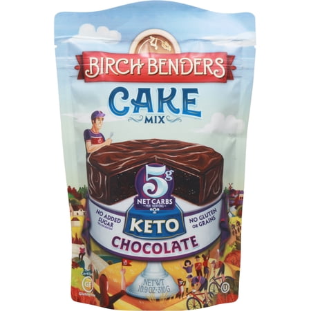 Birch Benders Keto Chocolate Cake Mix, 10.9oz Bag Pack Of 6
