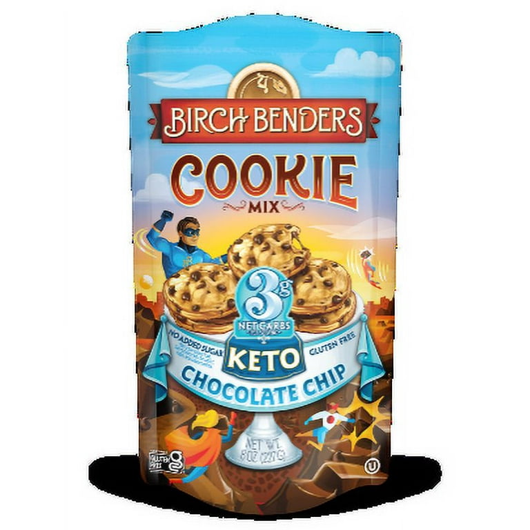 Birch Benders Keto Chocolate Chip Cookie Mix, 8oz - Walmart.com