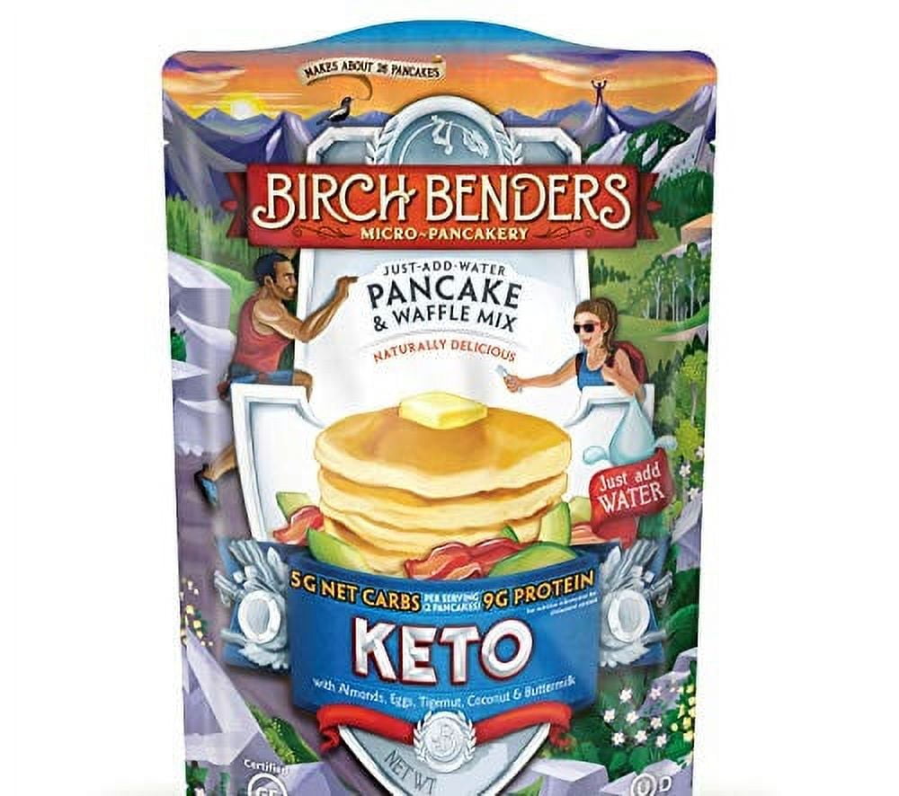 Birch Benders Low Carb, Gluten Free Keto Pancake & Waffle Mix, 30 Ounce