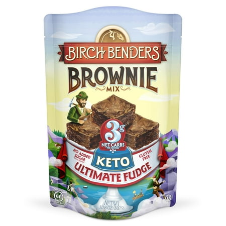 Birch Benders Keto Ultimate Fudge Brownie Mix, 10.8oz Pack Of 6