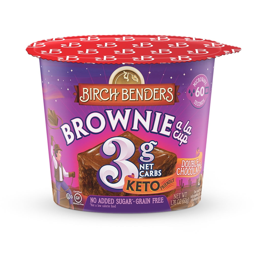 Birch Benders Kosher Double Chocolate Brownie Cup, 1.76 Oz