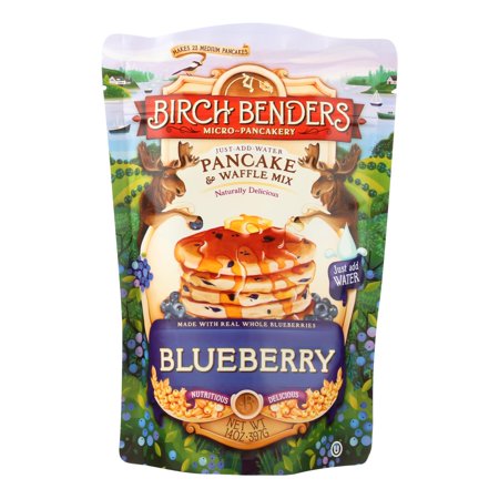 Birch Benders Pancake & Waffle Mix Blueberry 14 oz (Pack of 6)