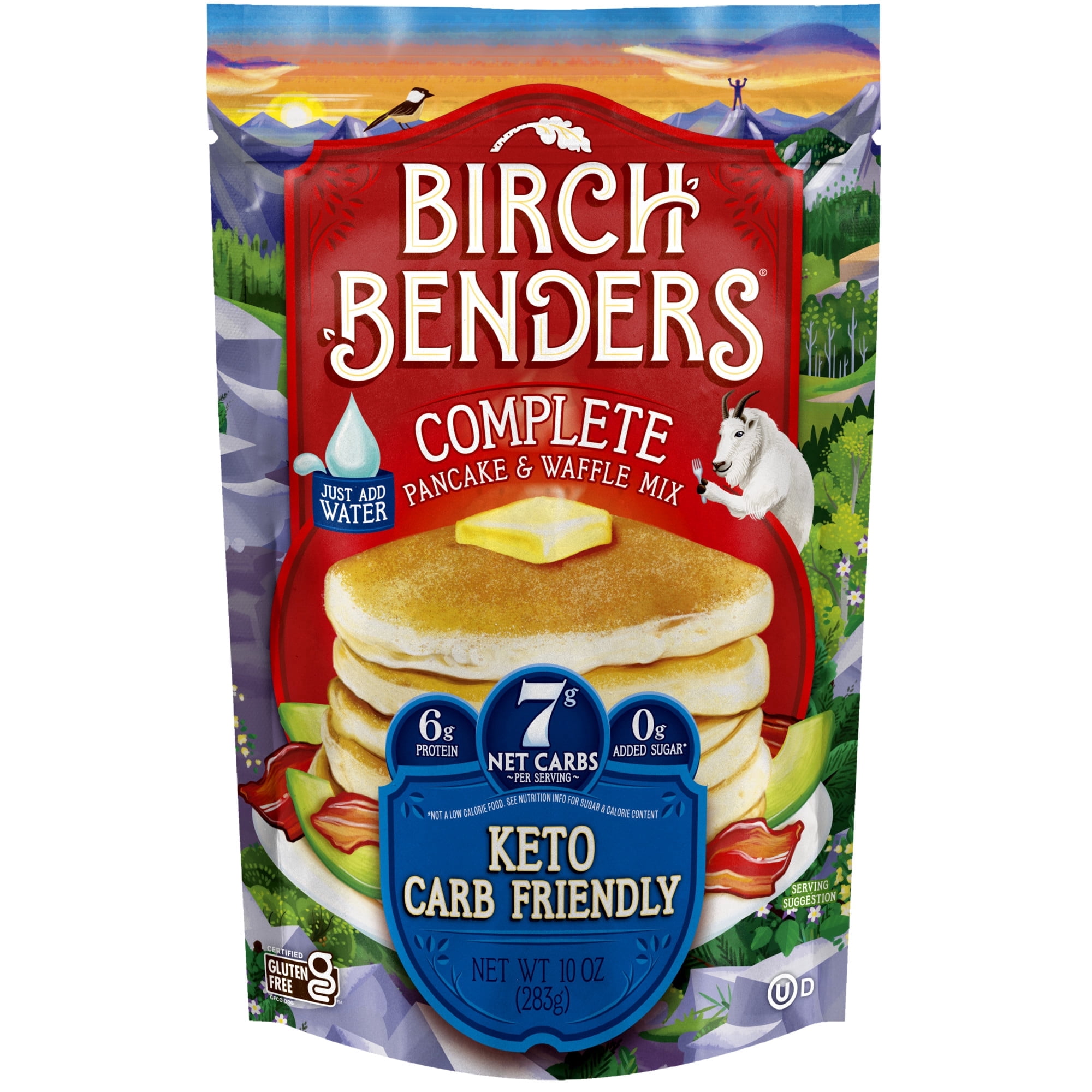 Birch Benders, Pancake & Waffle Mix, Keto, 10 oz (283 g) Pack of 2